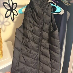 Women's Black Quilted Vest